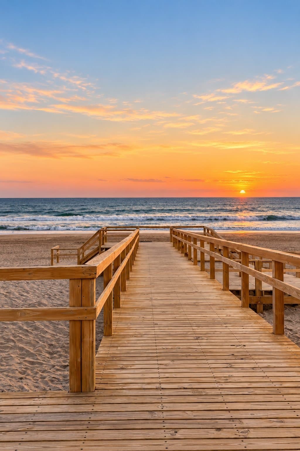 Acceso a la playa cerca de Puerto Hamlet, Cariló
